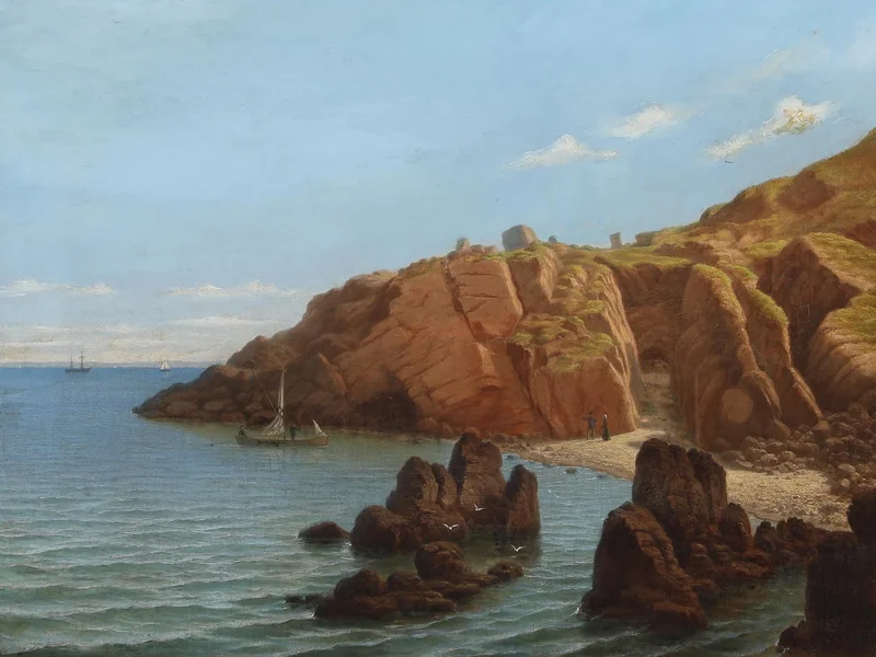 1824-Carl Ludvig Petersen - Paesaggio costiero visto da Kullen